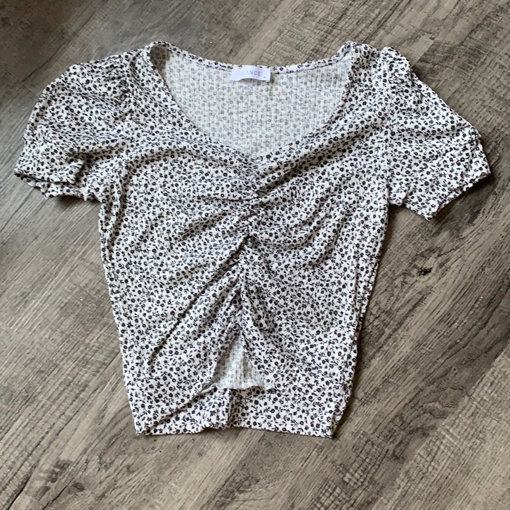 Floral Print Crop Top